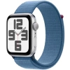 Apple Watch SE Gen 2 44mm (GPS) Silver Aluminum Case with Winter Blue Sport Loop (MREF3)