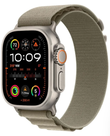 Apple Watch Ultra 2 49 mm (GPS+Cellular) Titanium Case Olive Alpine Loop (L) (MRF03/MRFK3)