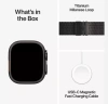 Apple Watch Ultra 2 (2024) 49mm Black Titanium Case with Black Titanium Milanese Loop (S)
