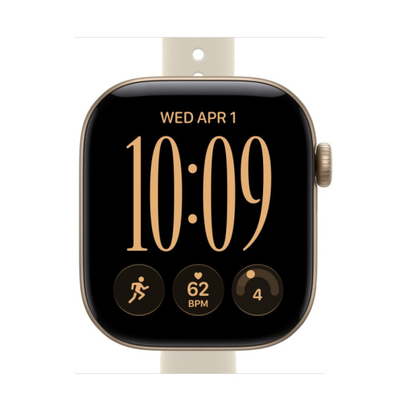 Apple Watch Series 12 42mm Light Gold Aluminum Case with Sand Sport Band (S/M)