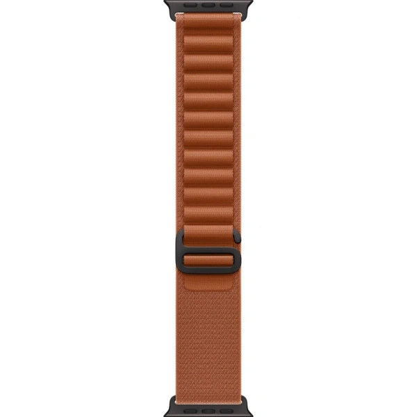 Apple Watch Ultra 3 49mm Black Titanium Case with Terra Cotta Alpine Loop (S)