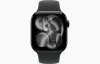 Apple Watch Series 11 42mm Jet Black Aluminum Case with Black Sport Band (S/M)