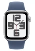 Apple Watch SE (2024) 40mm Silver Aluminium Case with Denim Sport Band (S/M)