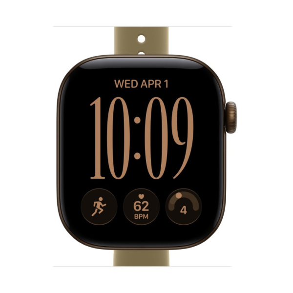 Apple Watch Series 12 42mm Dark Bronze Aluminum Case with Olive Sport Band (S/M)