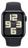 Apple Watch SE (2024) 44mm Midnight Aluminium Case with Midnight Sport Band (S/M)