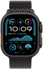 Apple Watch Ultra 2 (2024) 49mm Black Titanium Case with Black Titanium Milanese Loop (M)