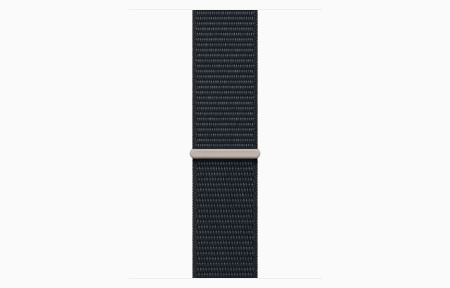 Apple Watch SE Gen 2 44mm (GPS) Midnight Aluminum Case with Midnight Sport Loop (MRHA3)