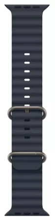 Apple Watch Ultra 2 (2024) 49mm Natural Titanium Case with Navy Ocean Band (One Size)