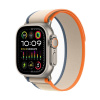 Apple Watch Ultra 2 49 mm Titanium Case Orange/Beige Trail Loop (S/M)