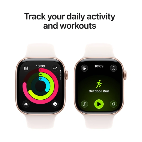 Apple Watch Series 11 42mm Rose Gold Aluminium Case with Light Blush Sport Band (M/L)