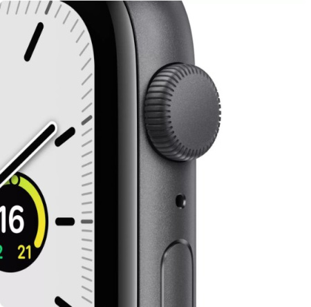 Apple Watch SE 44mm (GPS) Space Gray Aluminum Case with Midnight Sport Band (MKQ63)