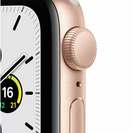 Apple Watch SE 40mm (GPS) Gold Aluminum Case with Starlight Sport Band (MKQ03)