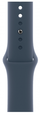 Apple Watch Series 9 41mm (GPS) Silver Aluminum Case with Storm Blue Sport Band (S/M) (MR903) Apple Watch Series 9 41mm (GPS) Silver Aluminum Case with Storm Blue Sport Band (S/M) (MR903)