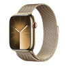 Apple Watch Series 9 45mm (GPS) Gold Stainless Steel Case with Gold Stainless Steel Milanese Loop (MRMU3)