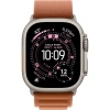 Apple Watch Ultra 3 49mm Natural Titanium Case with Terra Cotta Alpine Loop (M)