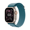 Apple Watch Ultra 3 49mm Natural Titanium Case with Light Blue Alpine Loop (L)