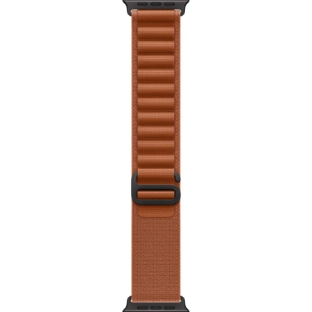 Apple Watch Ultra 3 49mm Black Titanium Case with Terra Cotta Alpine Loop (S)