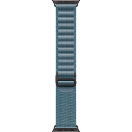 Apple Watch Ultra 3 49mm Black Titanium Case with Light Blue Alpine Loop (L)
