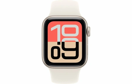 Apple Watch SE Gen 3 44mm Starlight Aluminum Case with Starlight Sport Band (M/L)