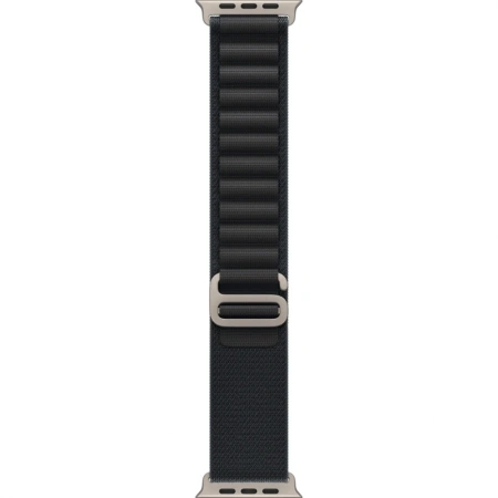 Apple Watch Ultra 3 49mm Natural Titanium Case with Black Alpine Loop (L)