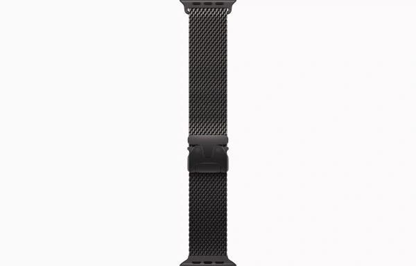 Apple Watch Ultra 3 49mm Black Titanium Case with Black Titanium Milanese Loop (M)