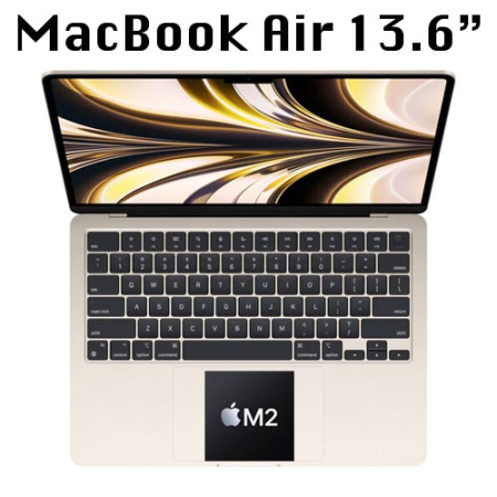 Apple MacBook Air 13 with Retina True Tone Mid 2022 M2 8С 8/256Gb (Starlight)