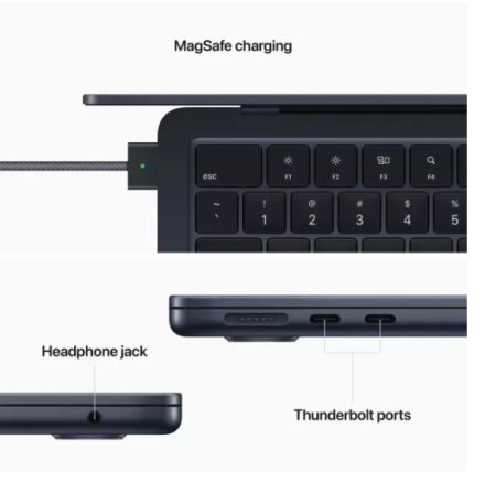 Apple MacBook Air 13 with Retina True Tone Mid 2022 M2 10С 8/512Gb (Midnight) (MLY43)