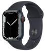 Apple Watch Series 7 41mm (GPS + Cellular) Midnight Aluminum Case with Midnight Sport Band (MKH73)