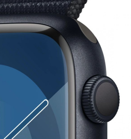 Apple Watch Series 9 41mm (GPS) Midnight Aluminum Case with Midnight Sport Loop (MR8Y3)