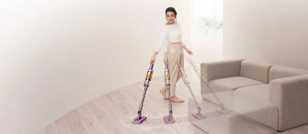 Вертикальный пылесос Dyson Omni Glide (Gold/Gray)