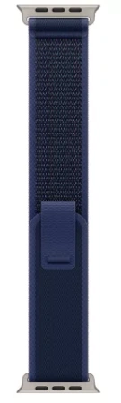 Apple Watch Ultra 2 (2024) 49mm Natural Titanium Case with Blue Trail Loop (M/L)