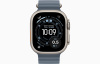 Apple Watch Ultra 3 49mm Natural Titanium Case with Anchor Blue Ocean Band (One Size)